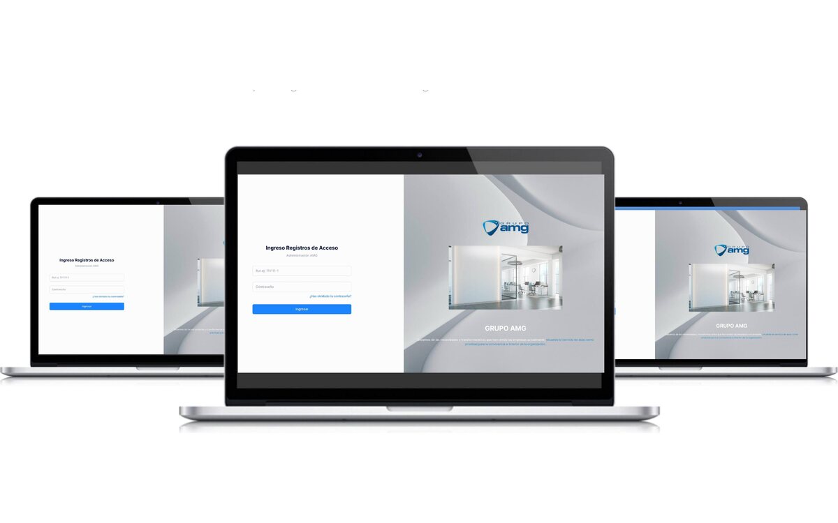 Grupo AMG · Control de Visitas — proyecto desarrollado por Blubinest