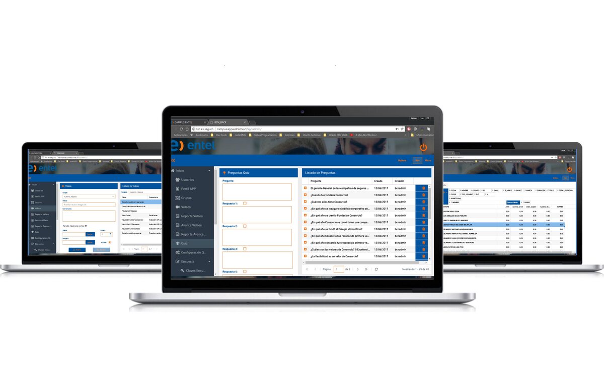 Entel · Welcome — proyecto desarrollado por Blubinest