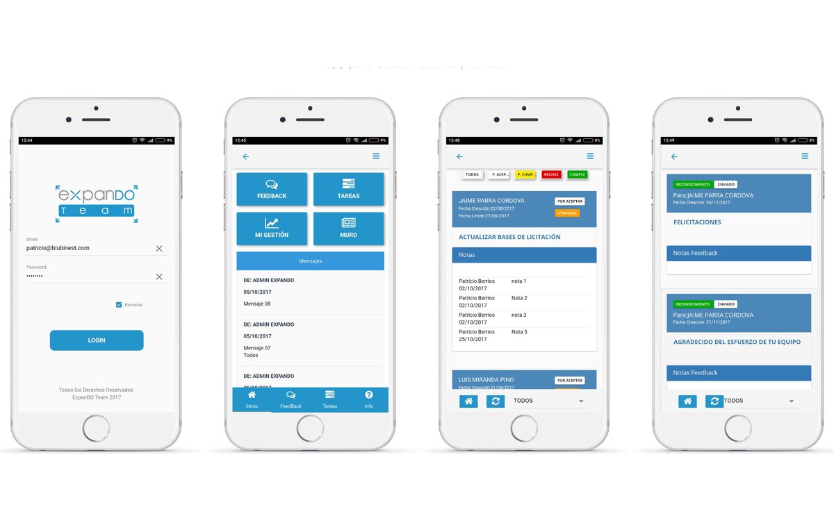ExpandoTeam · App Móvil — proyecto desarrollado por Blubinest