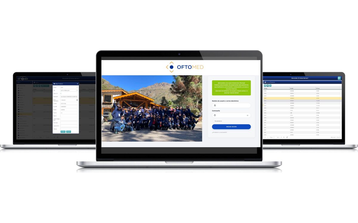 Oftomed · Intranet Corporativa — proyecto desarrollado por Blubinest
