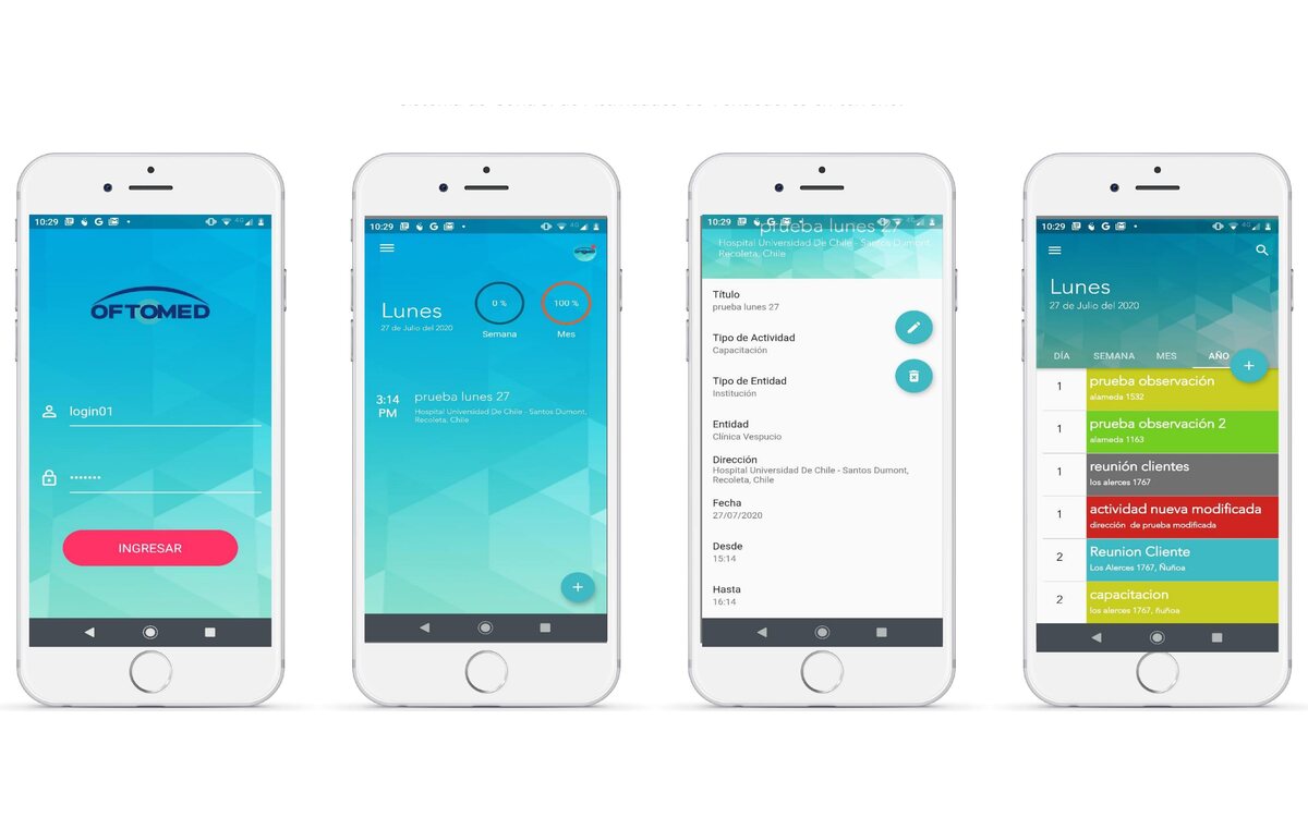 Oftomed · App Gestión de Vendedores — proyecto desarrollado por Blubinest