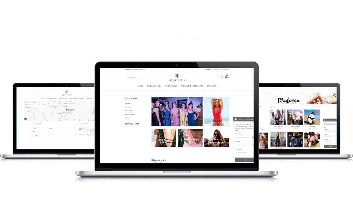 Soy de Fátima · E-commerce de Moda — proyecto desarrollado por Blubinest