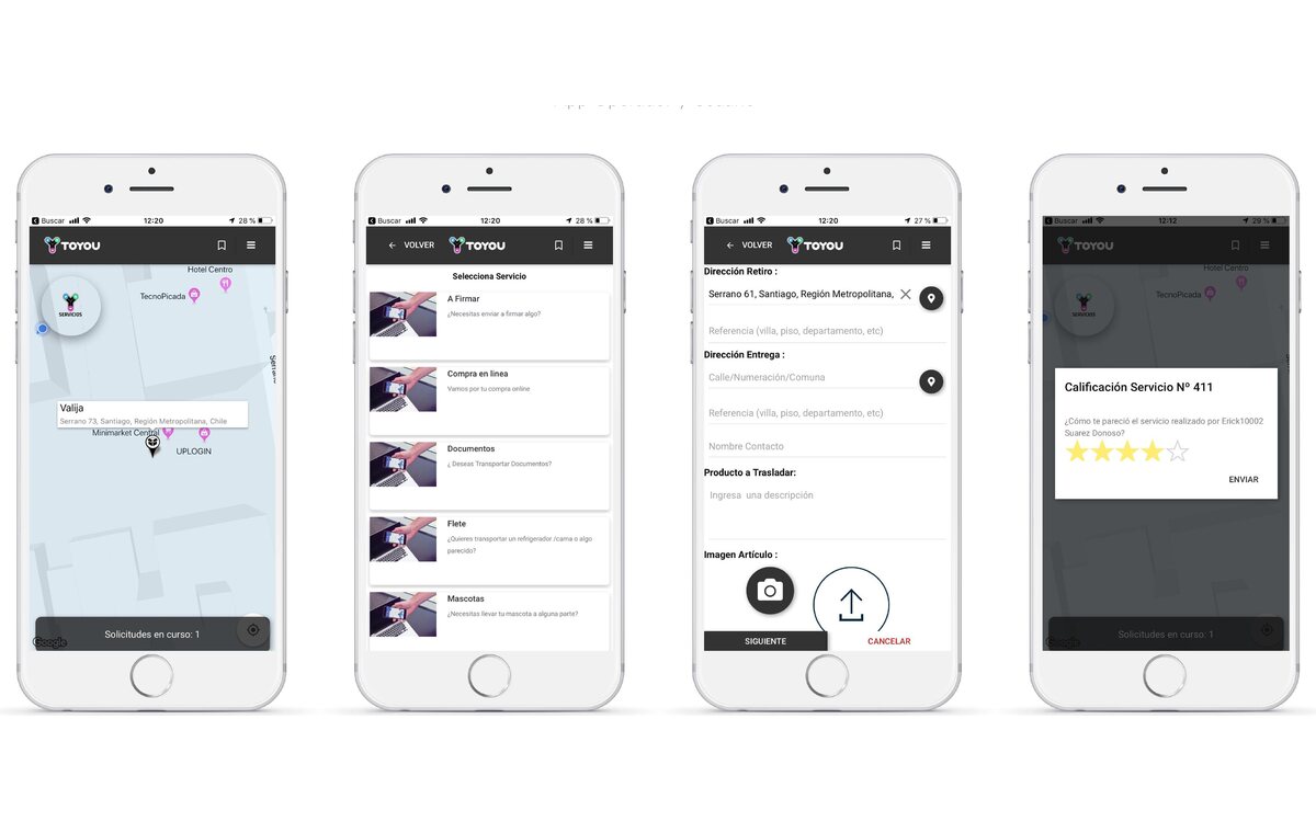 Toyou · App de Encomiendas — proyecto desarrollado por Blubinest