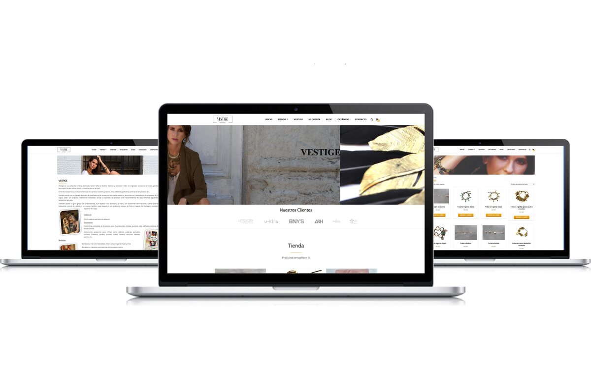 Vestige · E-commerce de Accesorios — proyecto desarrollado por Blubinest